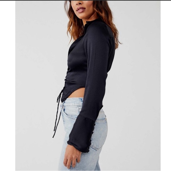 🛍️ NWT FREE PEOPLE AURORA BLOUSE - Picture 6 of 8